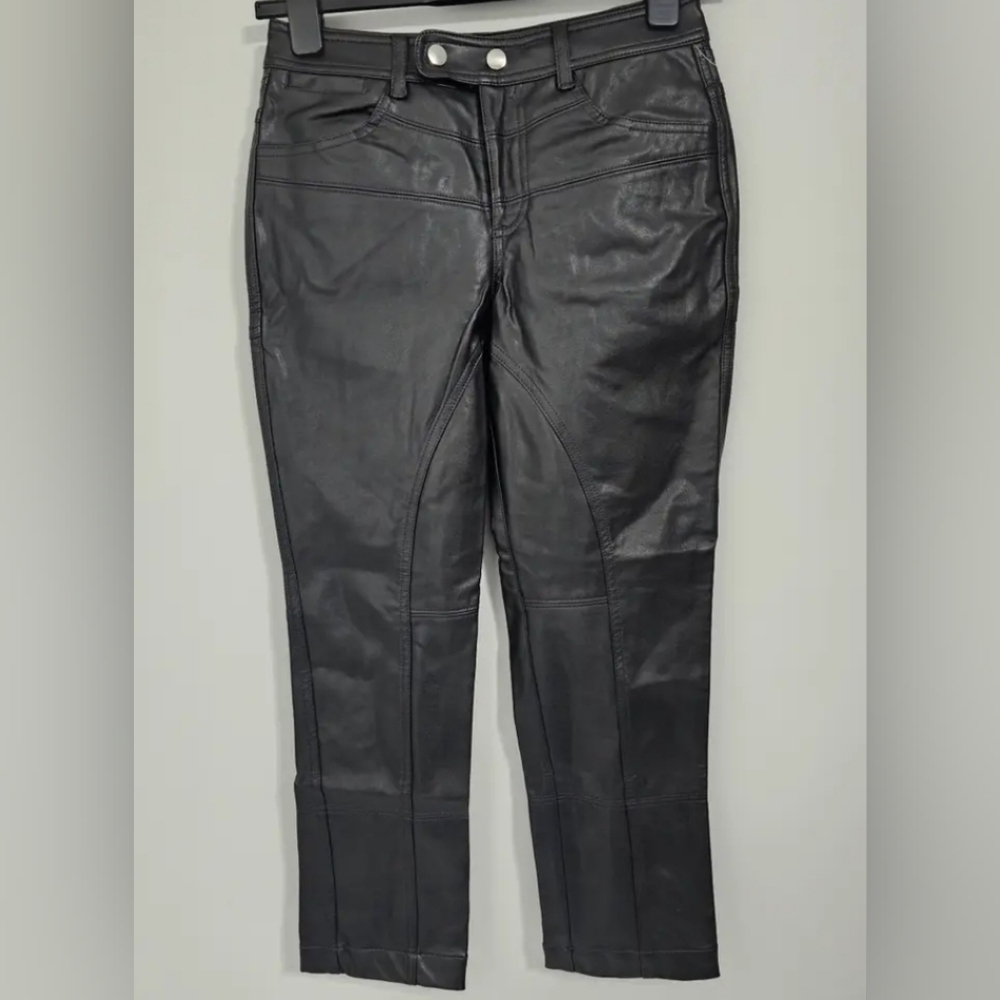 Free Pepple We The Free Rebel Vegan Leather Pants/Black - Picture 5 of 16